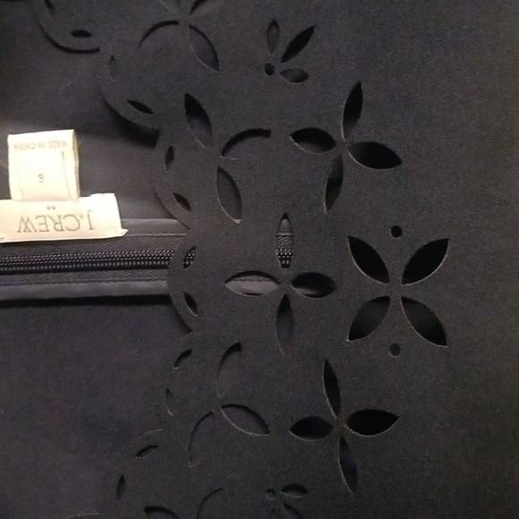 J Crew Scalloped Dress size 6 navy blue - Picture 11 of 11